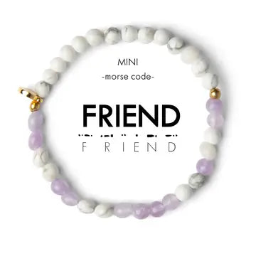 Mini Kids Morse Code Bracelet- Friend