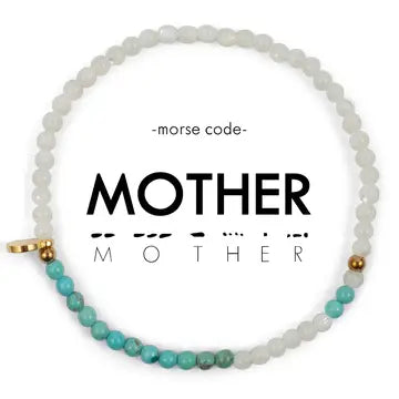 3mm Morse Code Bracelet- Mother