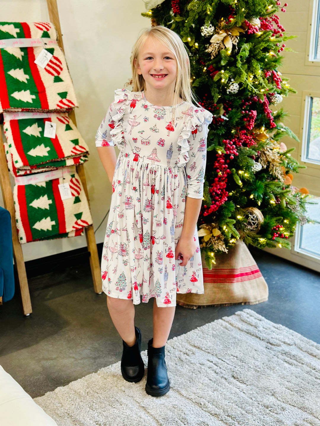 Ciara's Christmas Twirl Dress