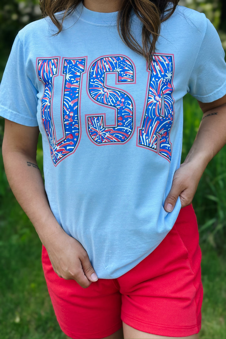 USA Fireworks Tee