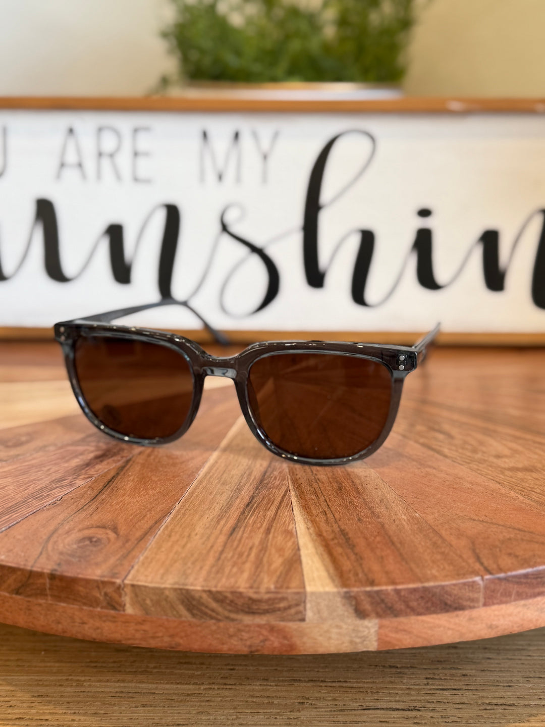 Abner Stone Blue Polarized Sunglasses