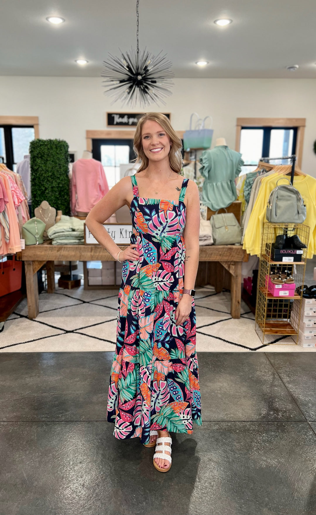 Tropical Maxi Dress- Curvy