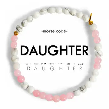 Morse Code Bracelet- Daughter