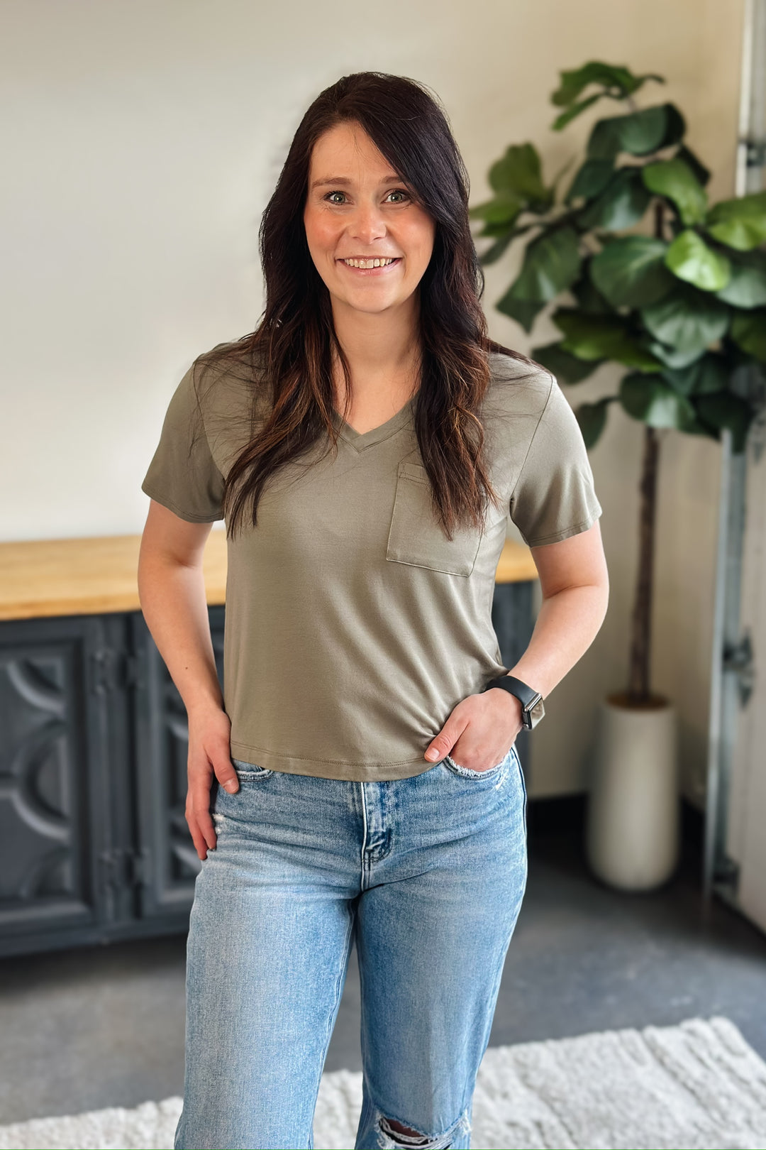 Malaika Tee- Olive