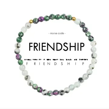 Morse Code Matching Frienship- Zoisite/Jasper