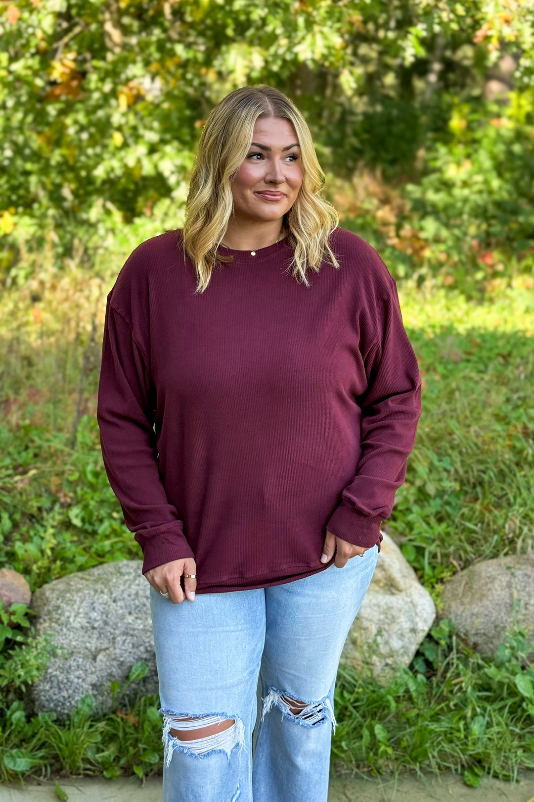 Corrine- Burgundy