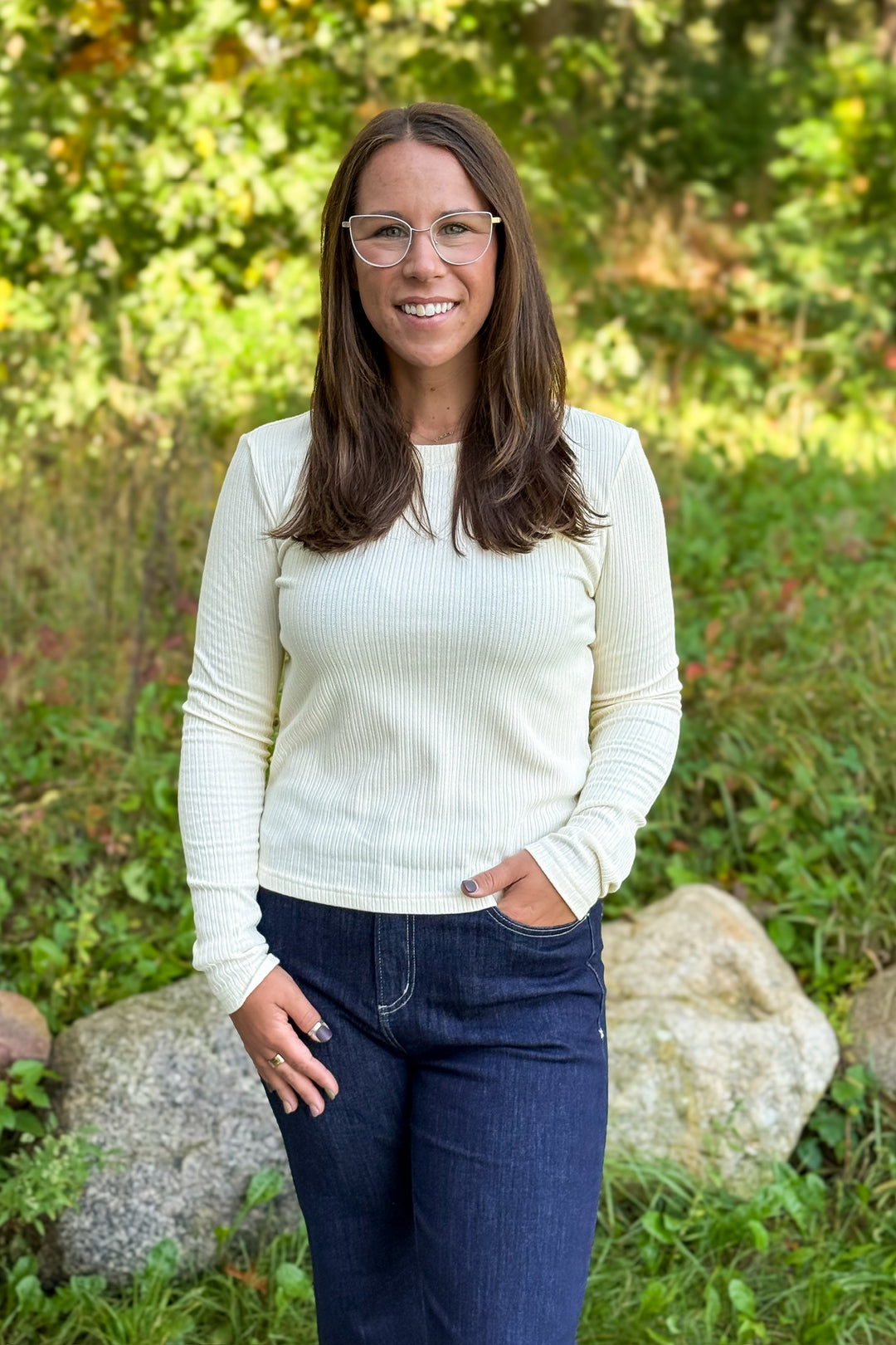 Minnie Long Sleeve- Ivory