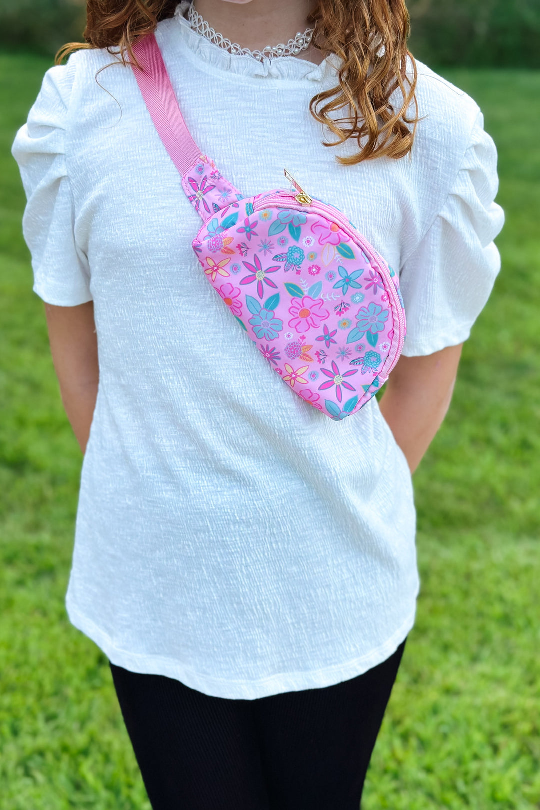 Beachy Blooms Belt Bag