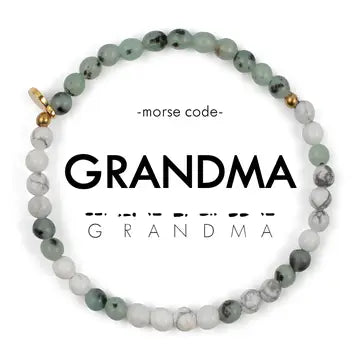 Morse Code Bracelet- Grandma