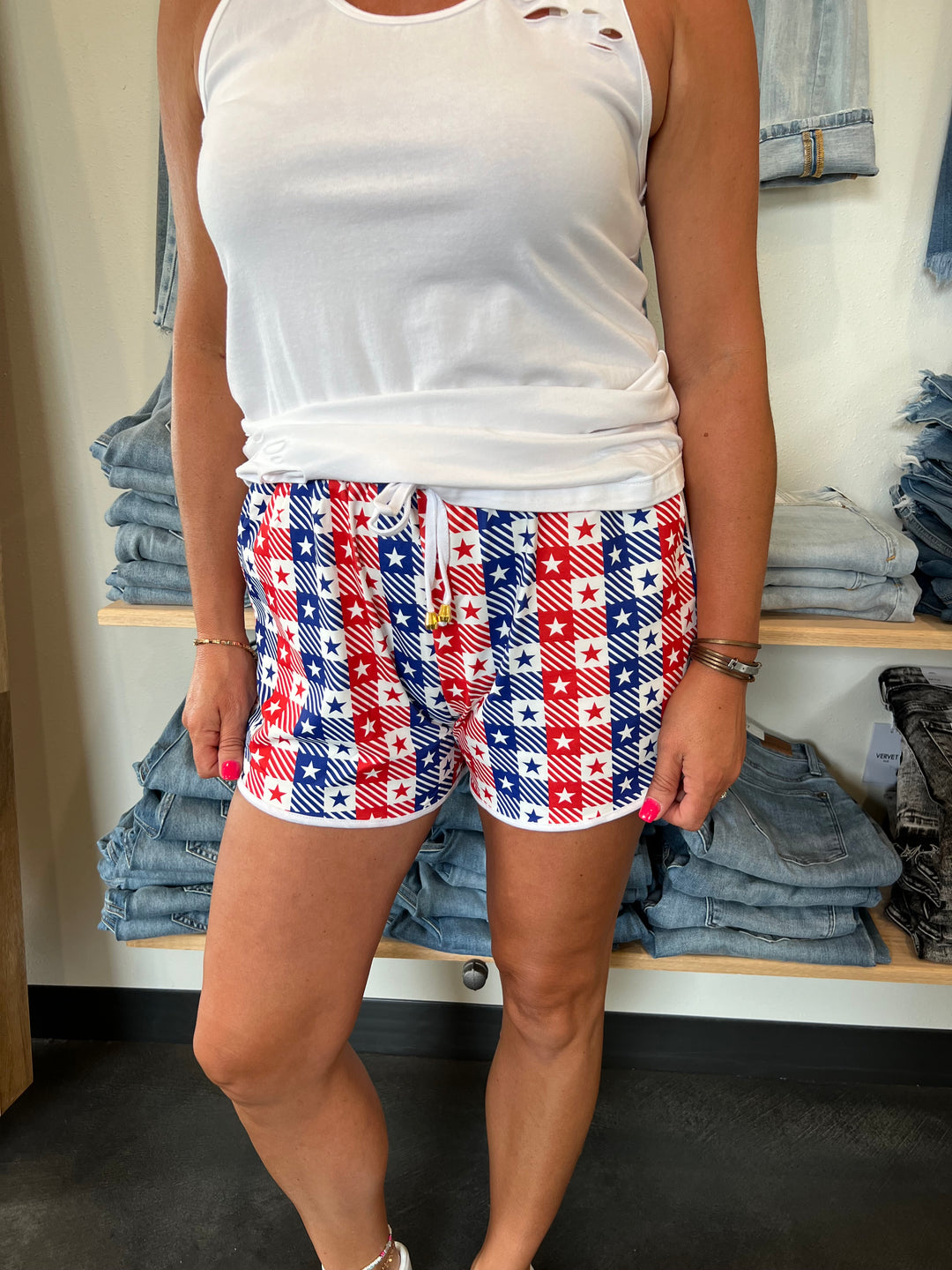 Star Drawstring Short