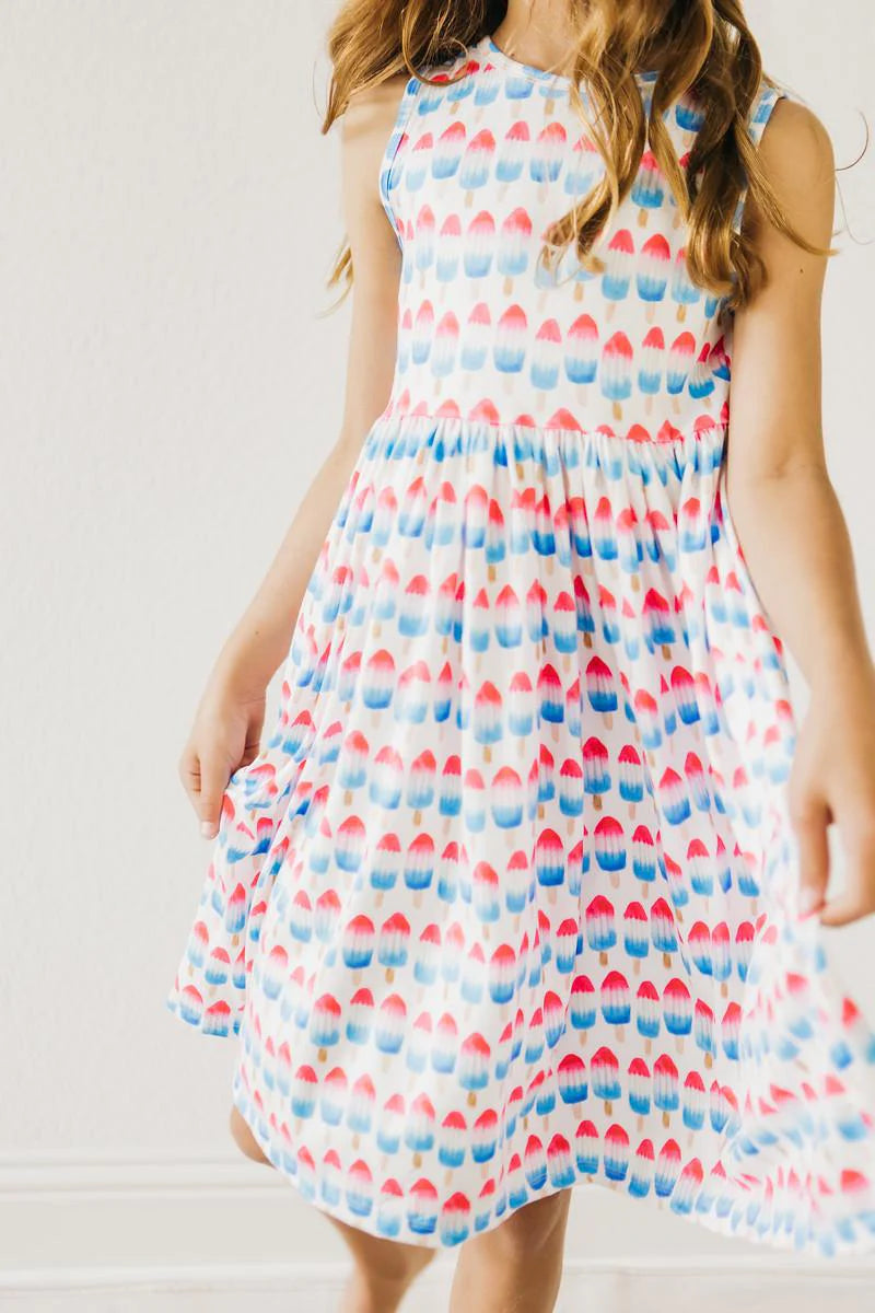 Red, White & Cute Tank Dress