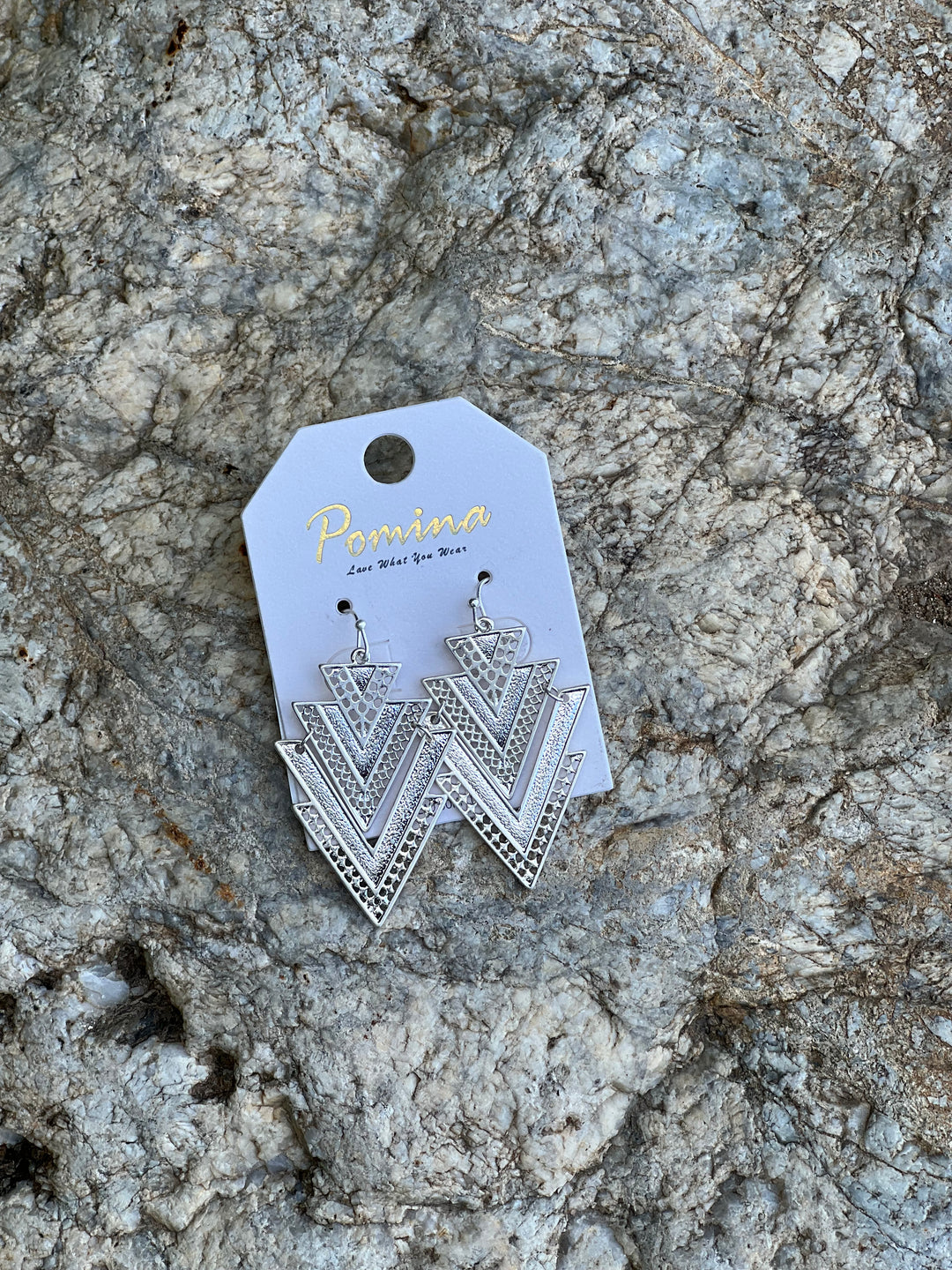 Silver Textured Triangle