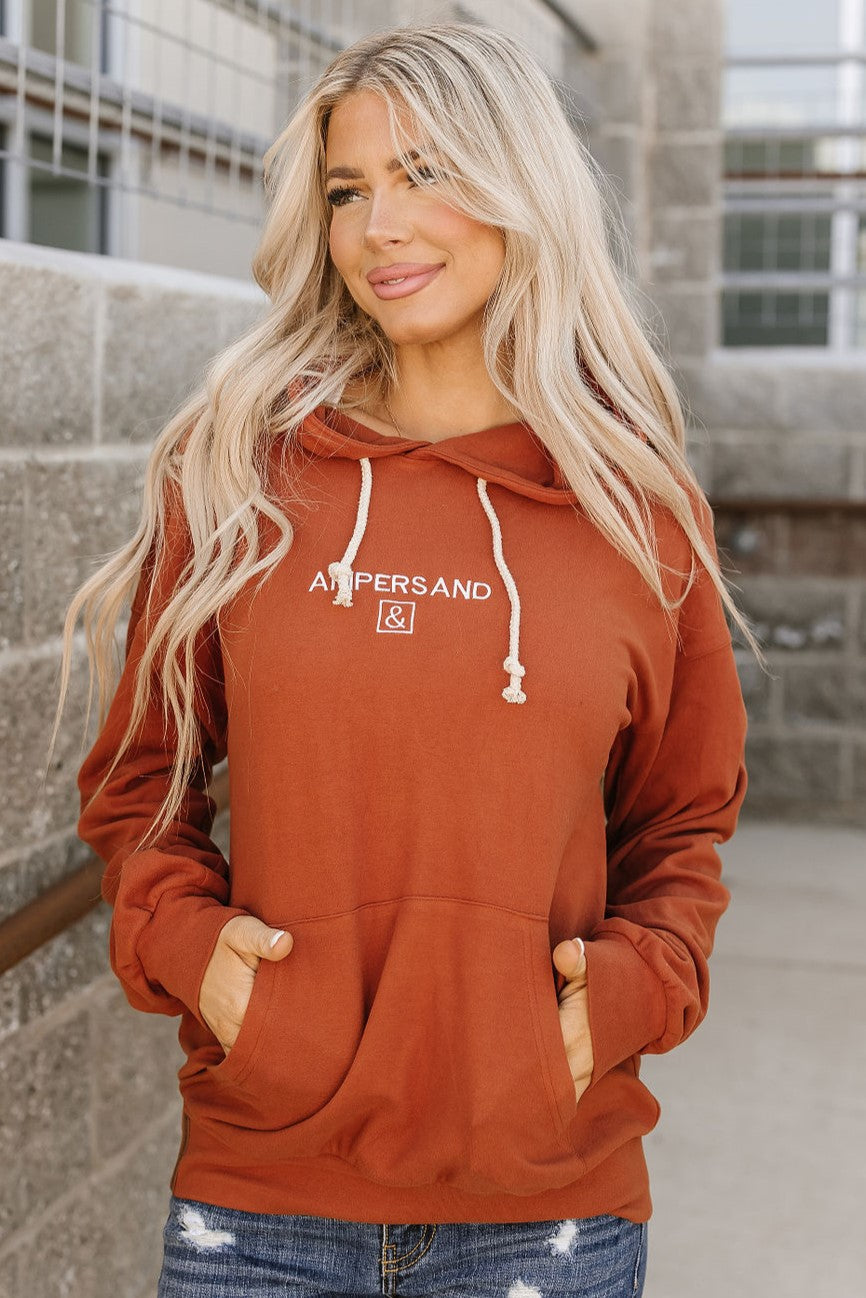 Performance Fleece University Hoodie Burnt Orange