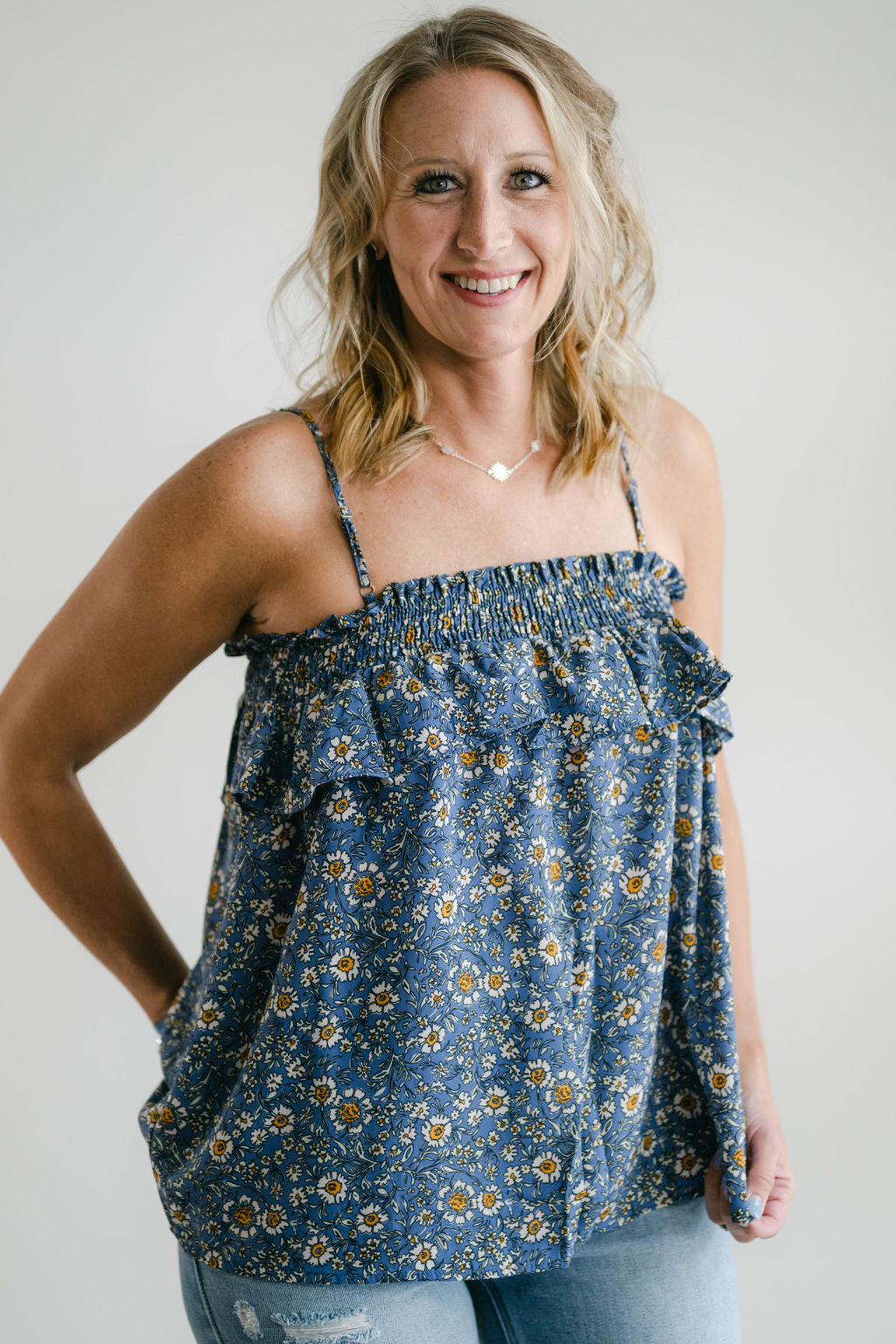 Babydoll Floral Tank