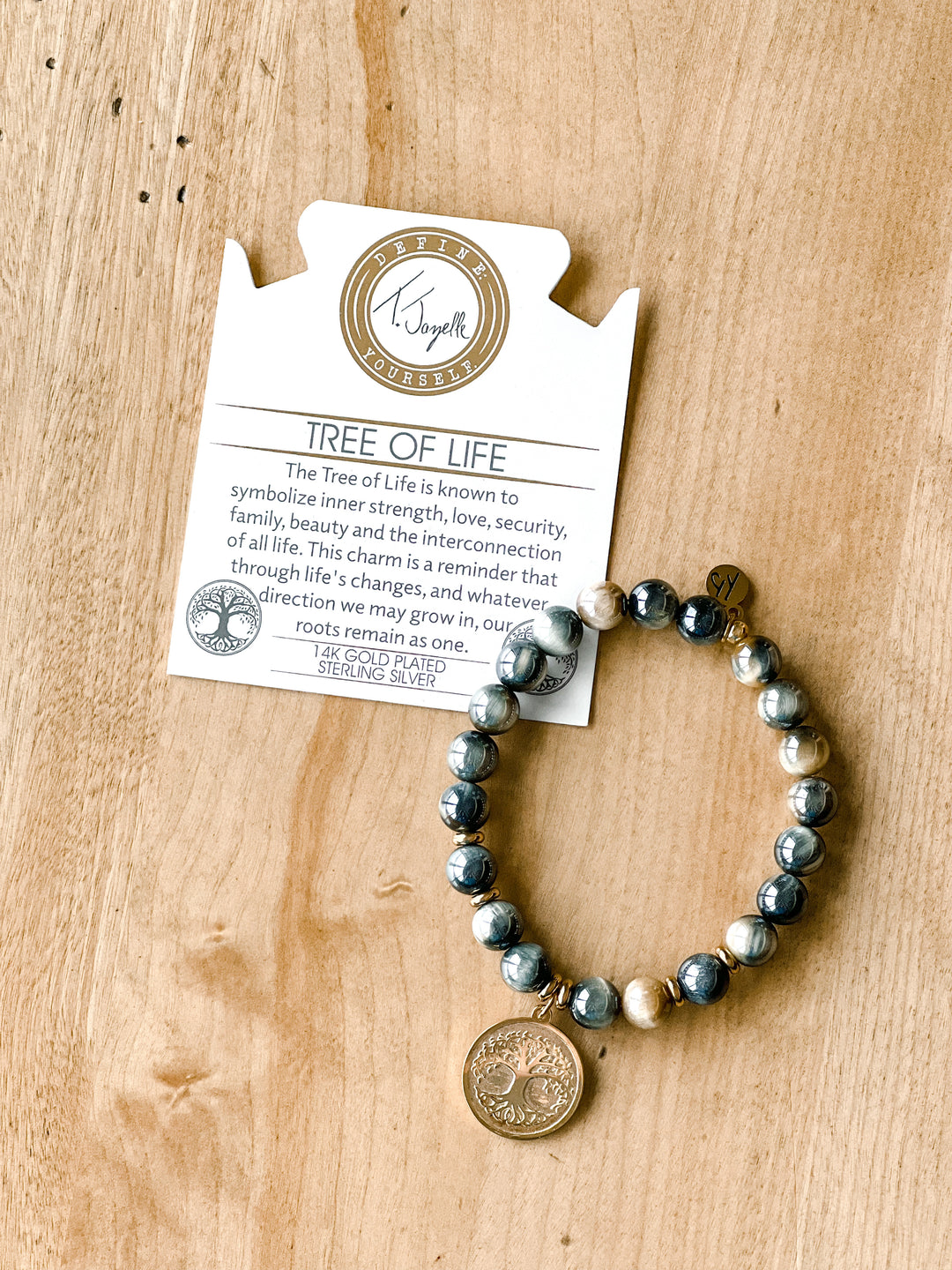 TJazelle Dream Tiger’s Eye - Tree of Life Gold