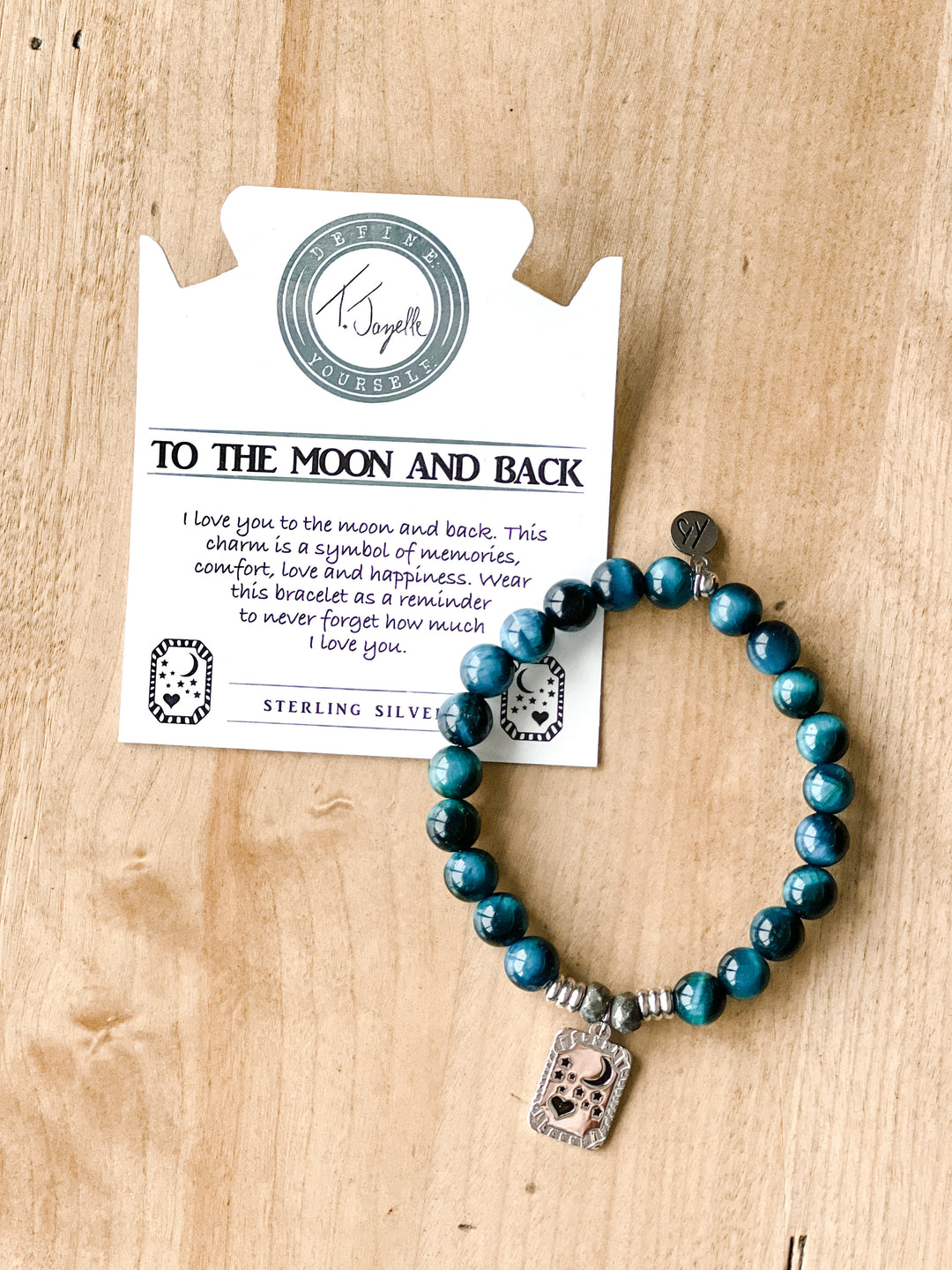TJazelle Lake Blue Tigers Eye - To the Moon and Back