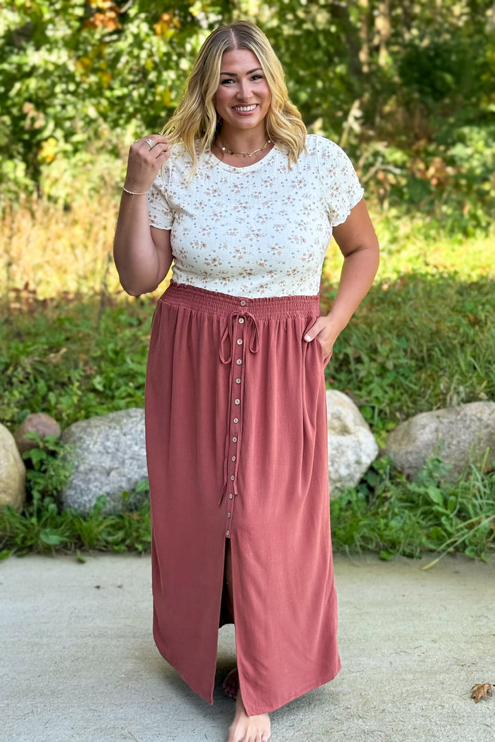 Autumn Glaze Maxi Skirt