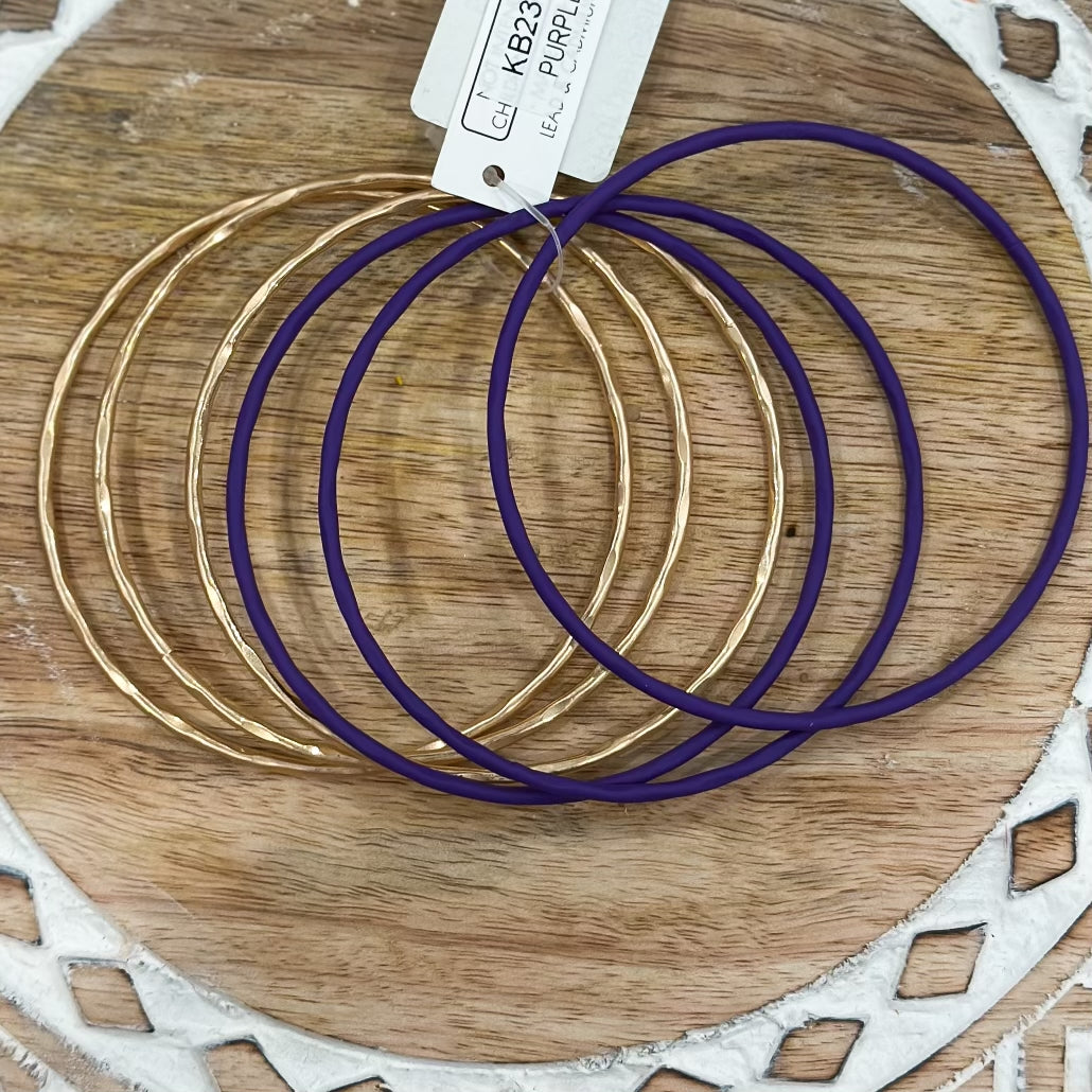 Purple/Gold Bangles