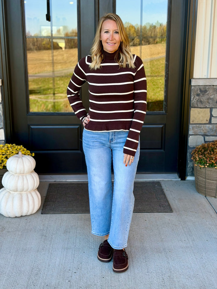 Striped Peplum Sweater