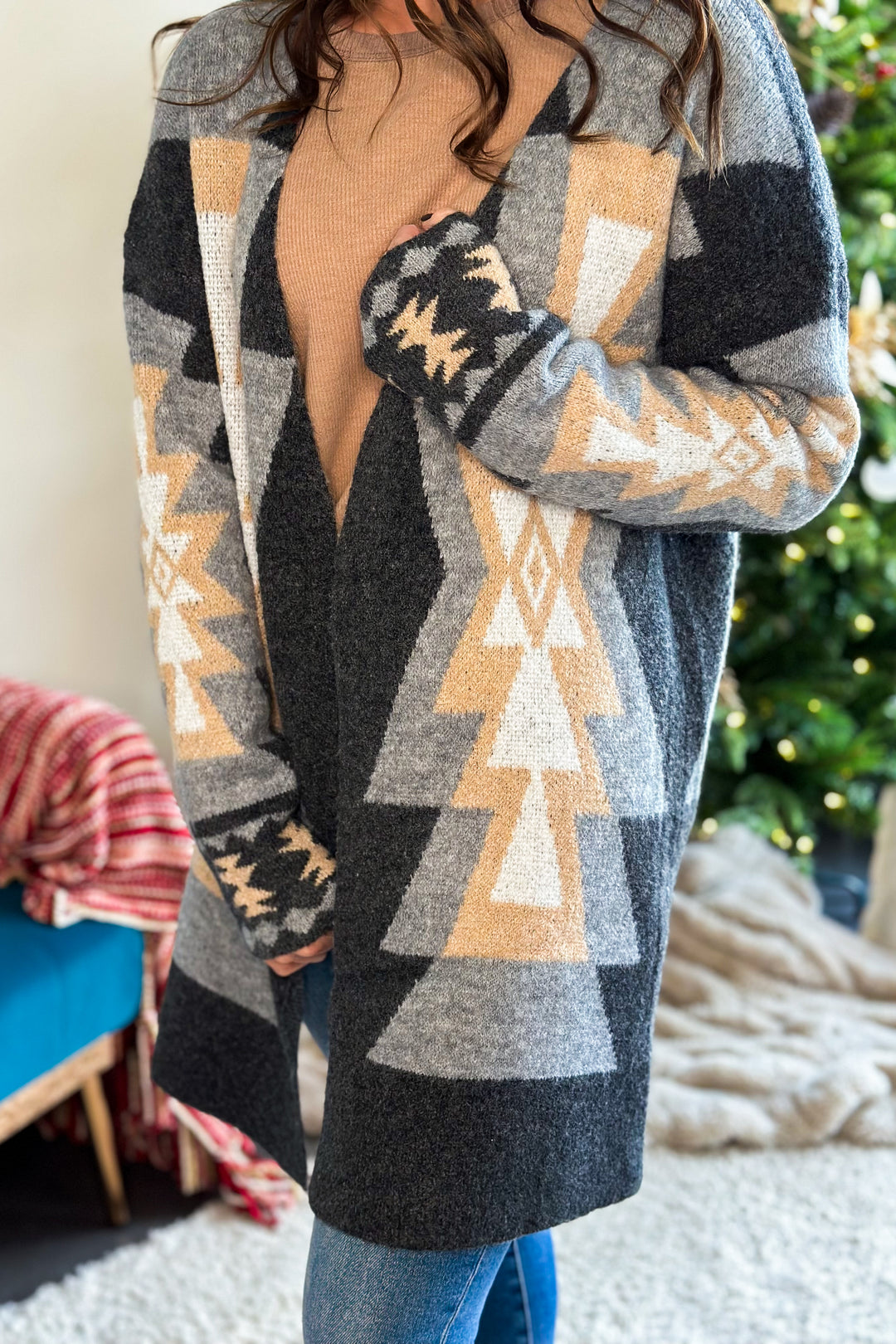 Aztec Sweater Cardigan