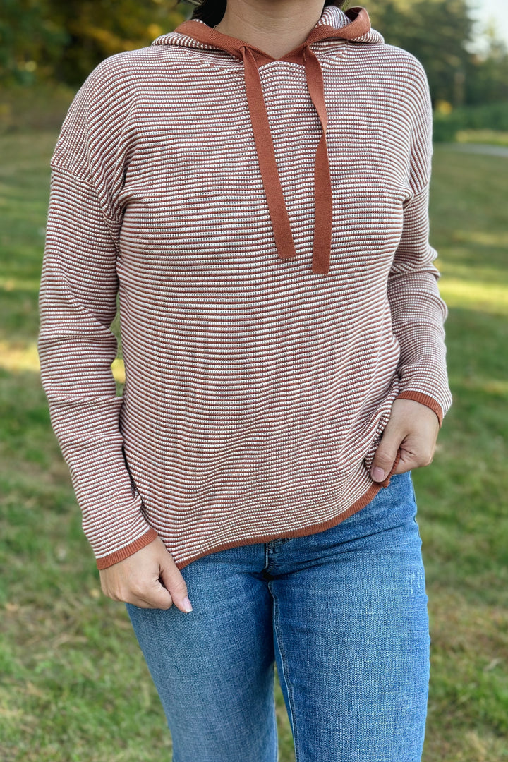 Copper Striped Pullover