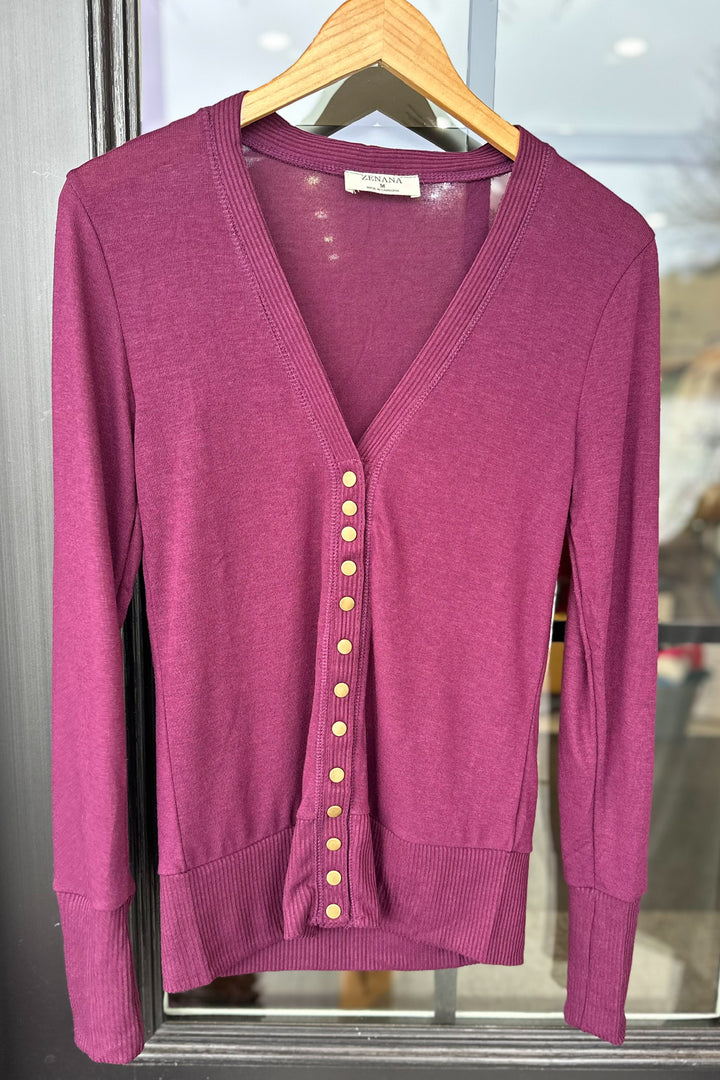 Snap Button Cardigan