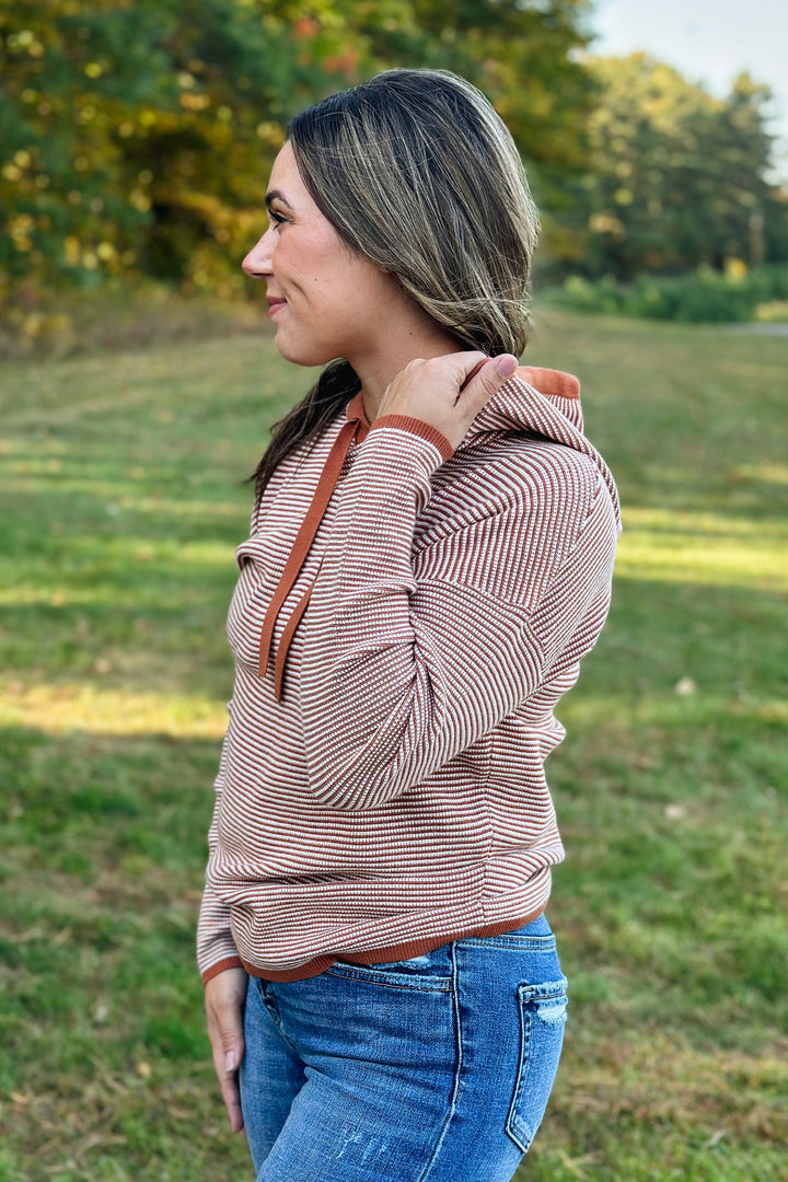 Copper Striped Pullover