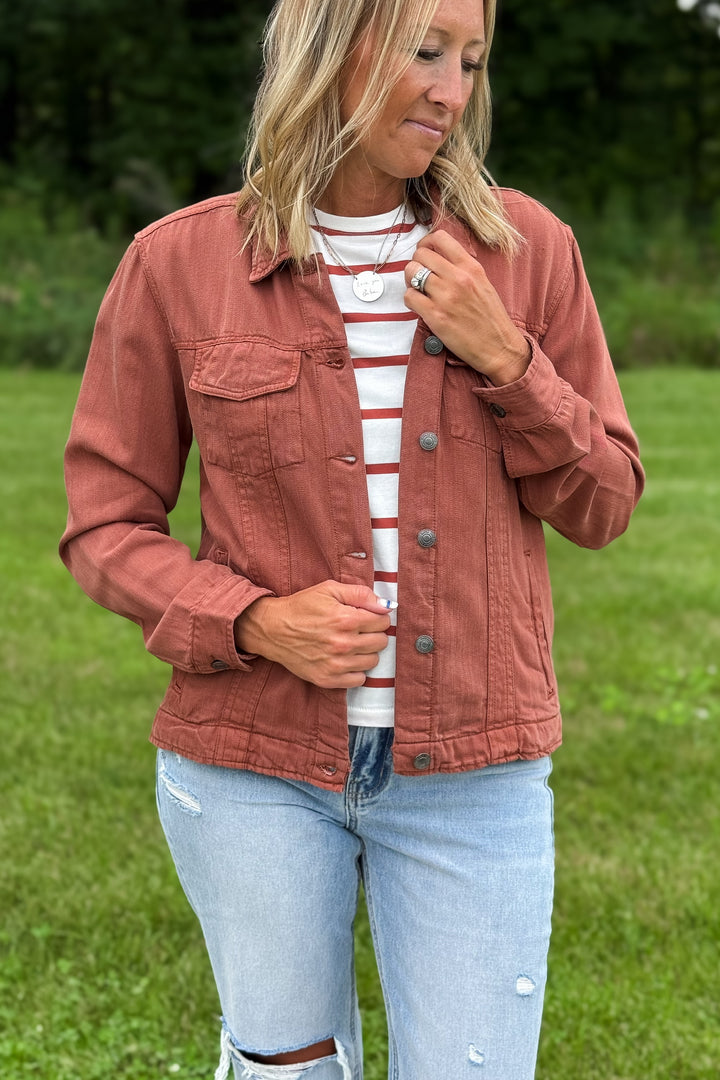 Jackie Jacket- Rustic Brown