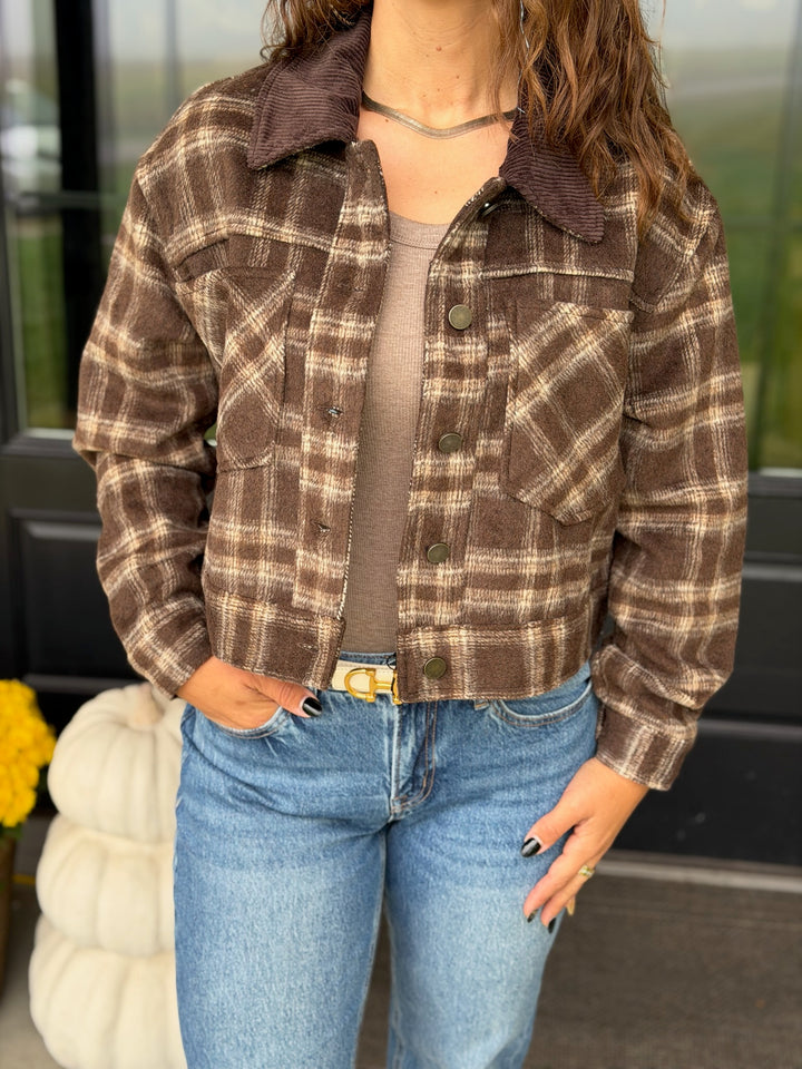 Brown Plaid Jacket