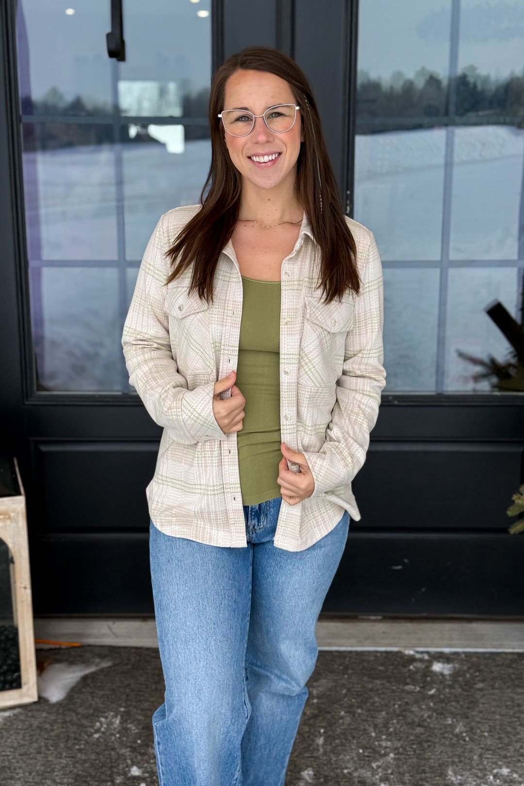 Cassian- Cream Plaid