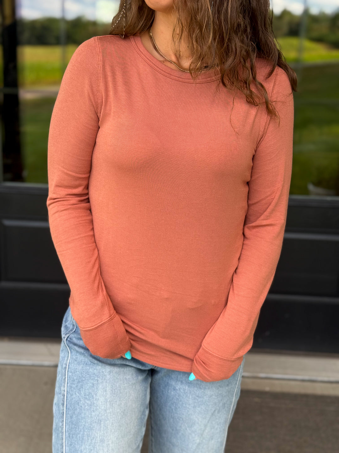 Stacy Top- Brick