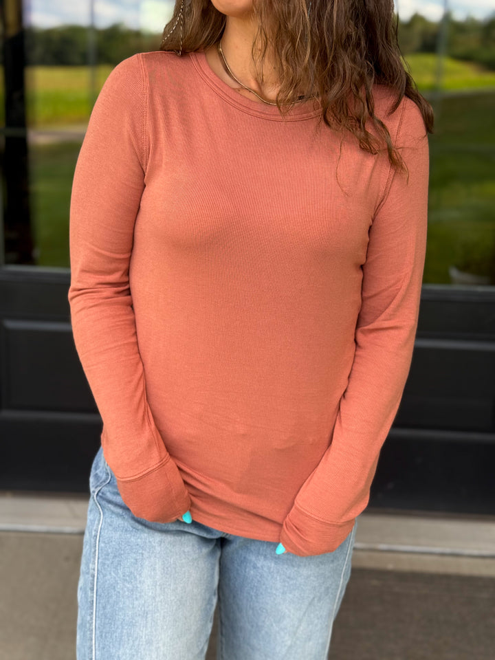 Stacy Top- Brick