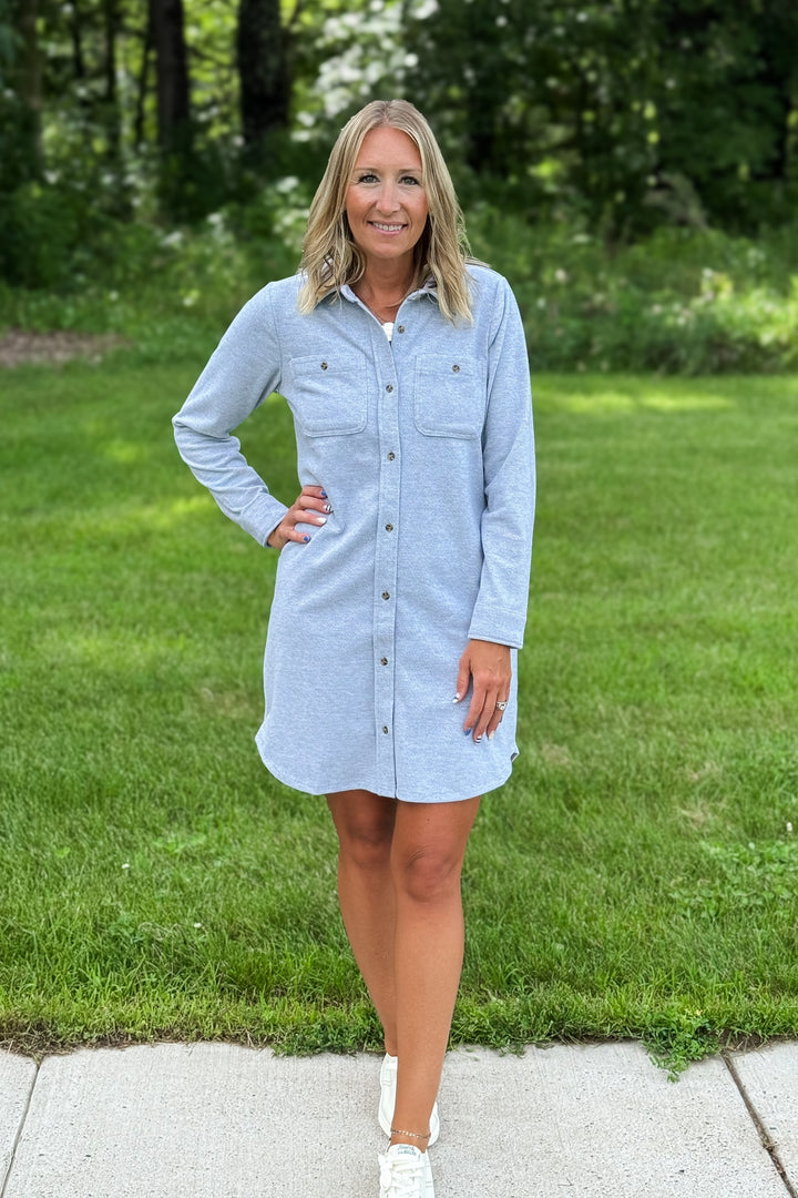Leslie Dress- Grey