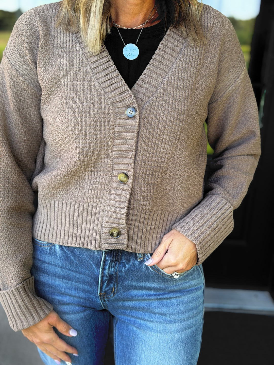 Mocha Sweater Cardigan