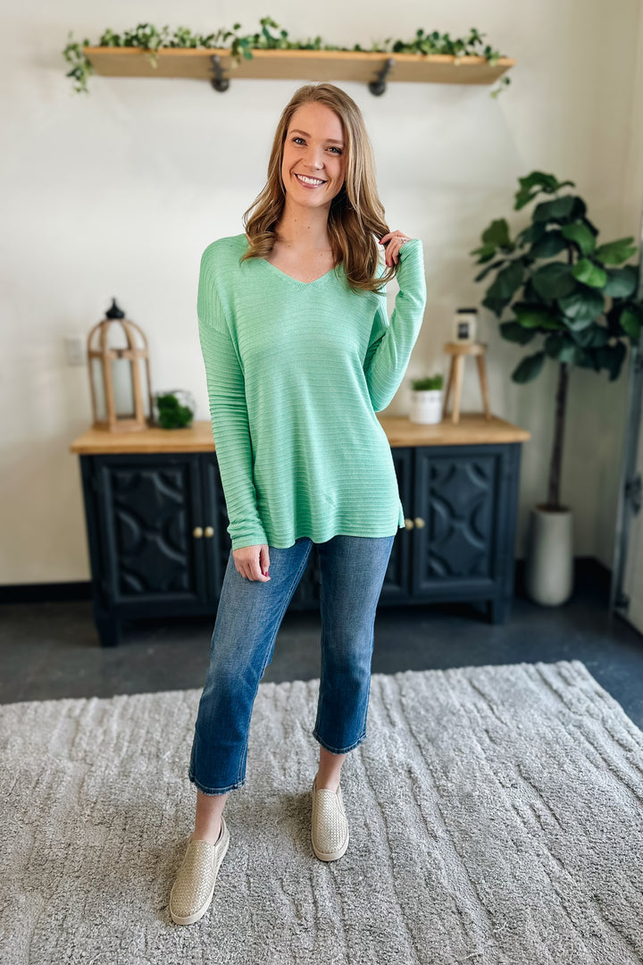 Mint Textured Sweater