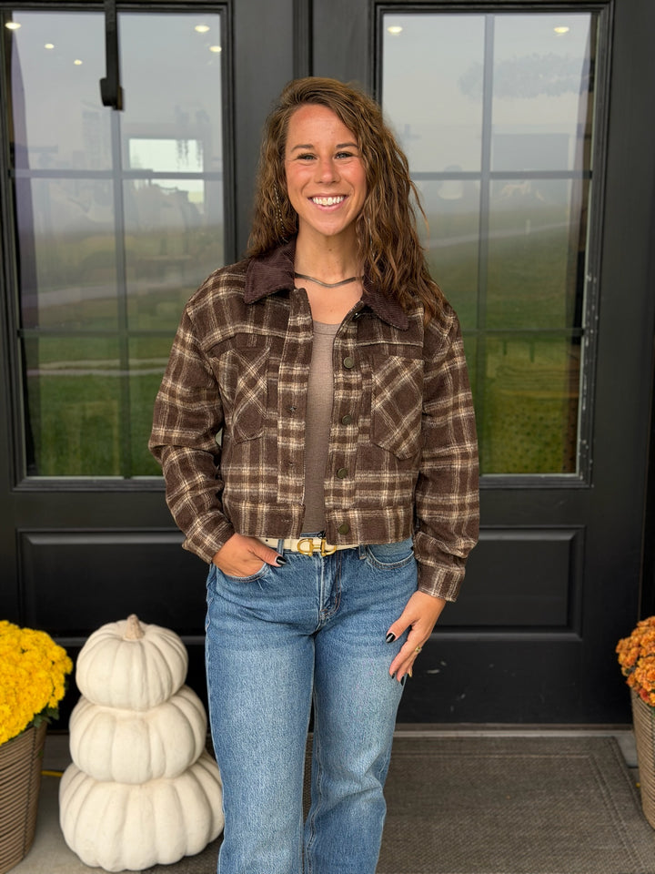 Brown Plaid Jacket