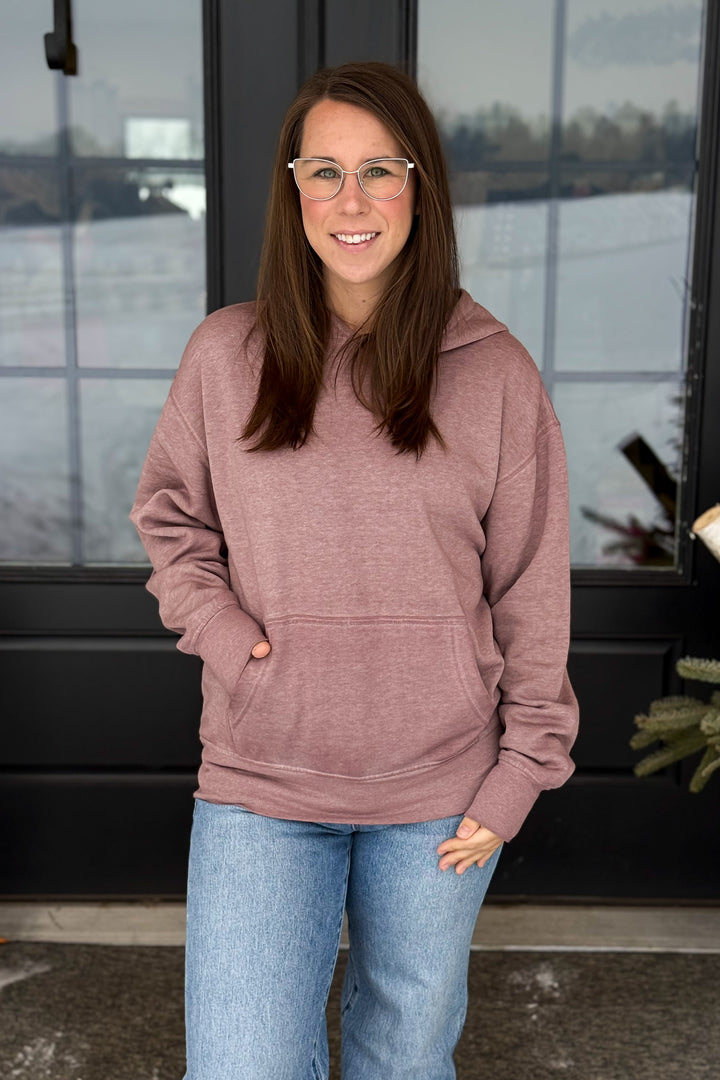 Mineral Wash Purple Sweatshirt