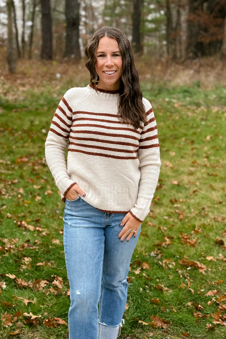 Copper Striped Sweater