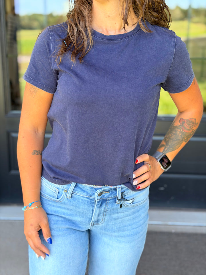 Asher Tee- Navy