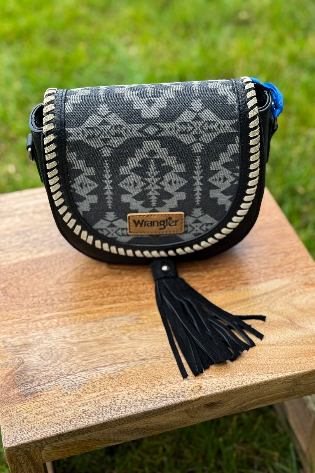 Wrangler Black Saddle Bag