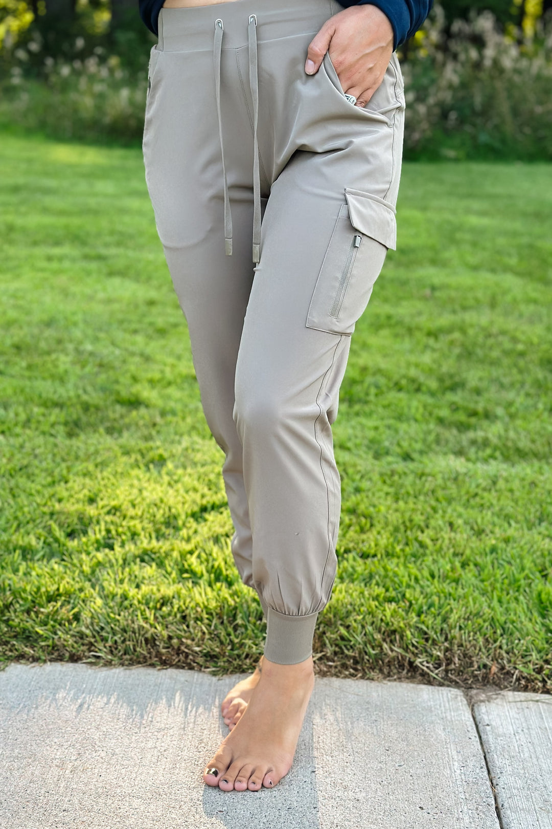 Active Cargo Jogger Pant- Taupe