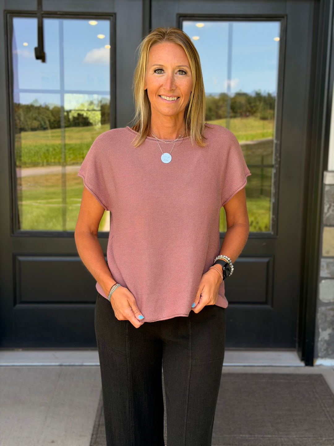 Mauve Sweater Tee