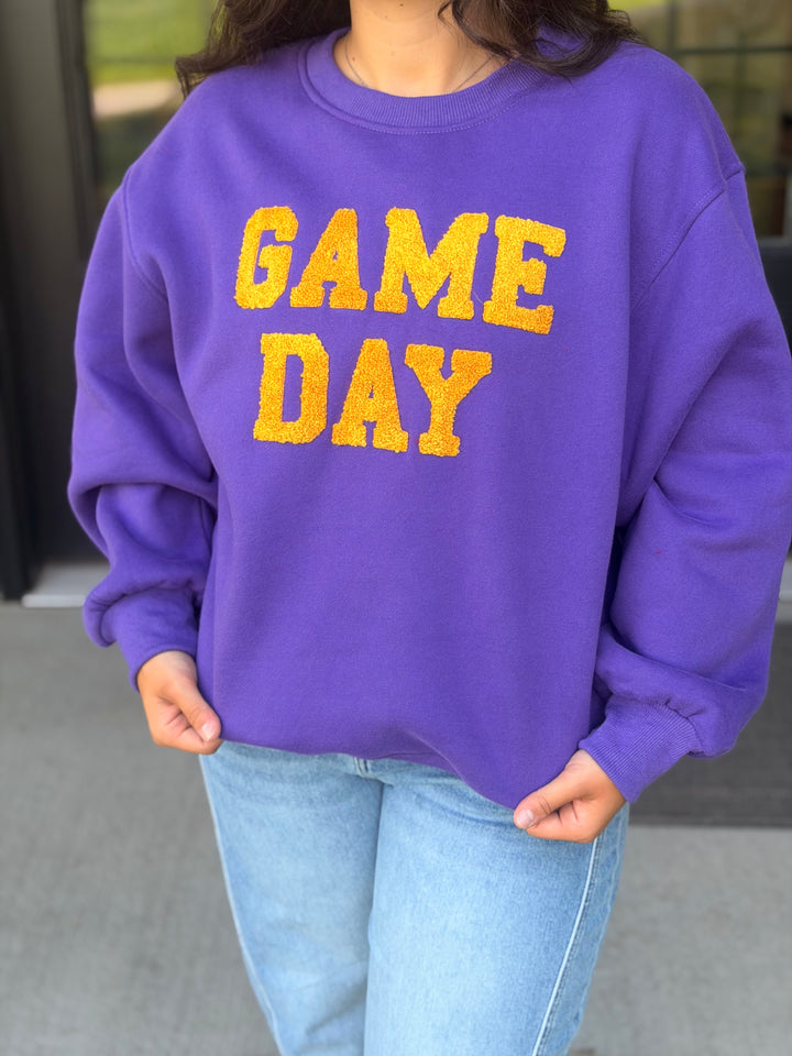 Game Day Sweatshirt- Purple