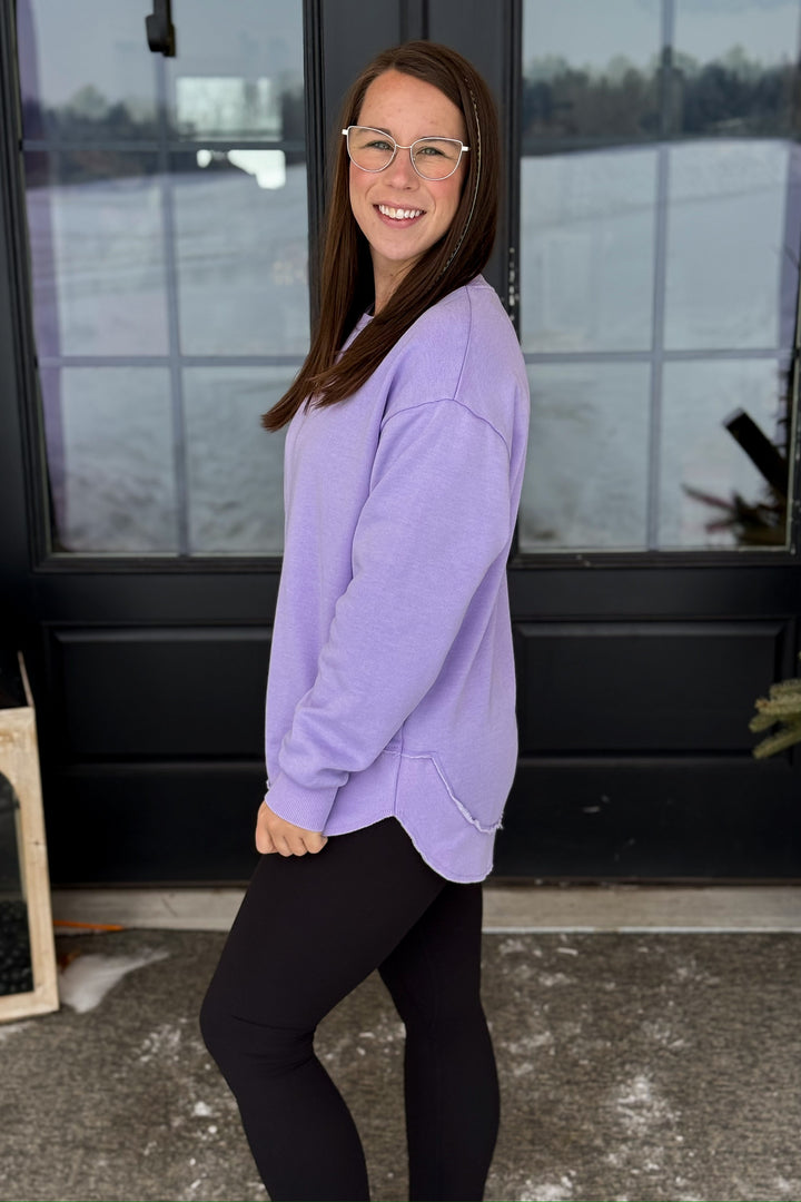 Lilac Crewneck Pullover