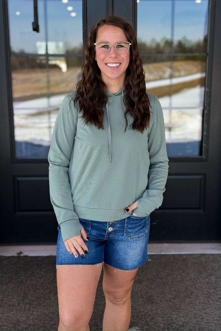 Izzy Hoodie- Sage