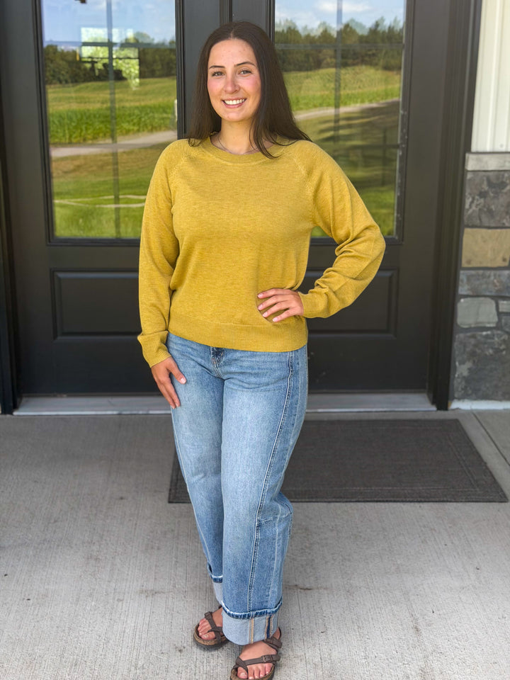 Mustard Crew Sweater