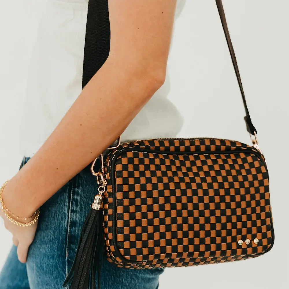 Woven Willow- Checkered Coffee