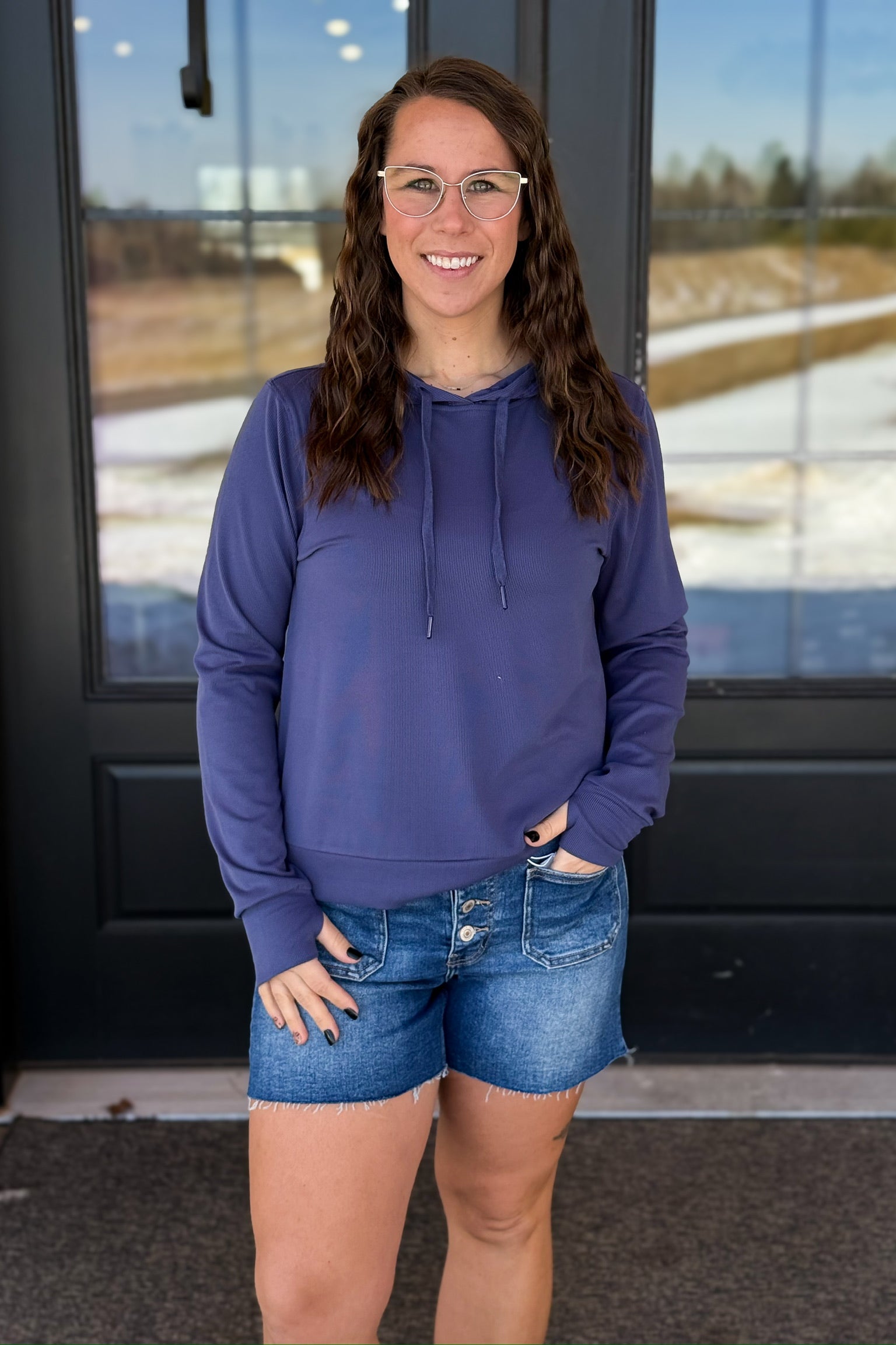 Izzy Hoodie- Blue – Pretty Kinz