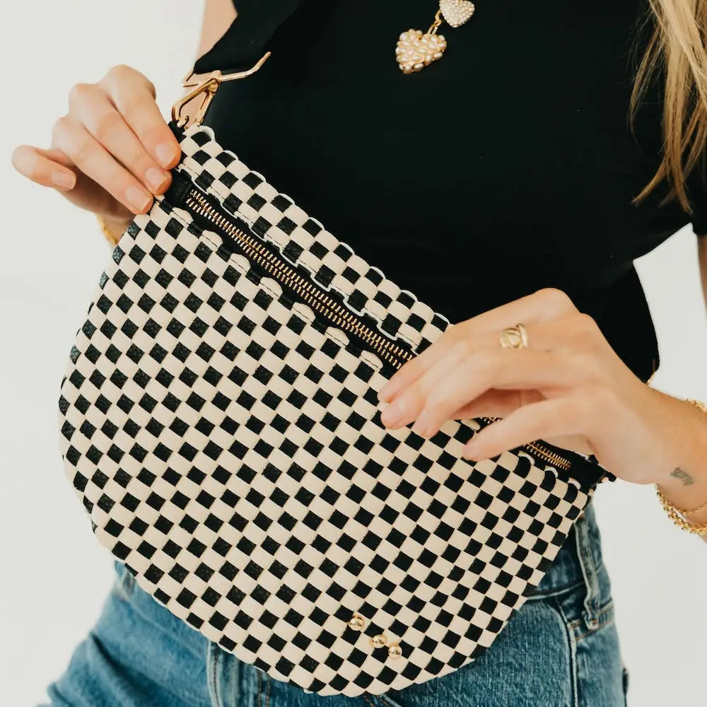 Westlyn Woven- Black Checkered