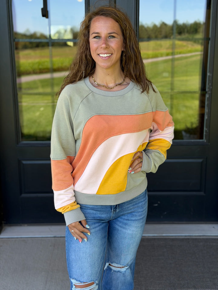 Color Block Sweatshirt